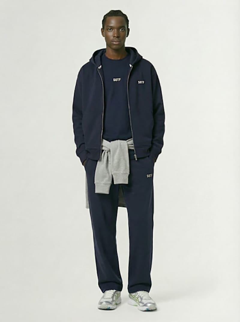 SOTF - Cotton zip-up hooded sweatshirt