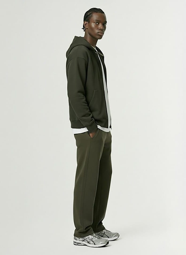 SOTF: Cotton zip-up hooded sweatshirt