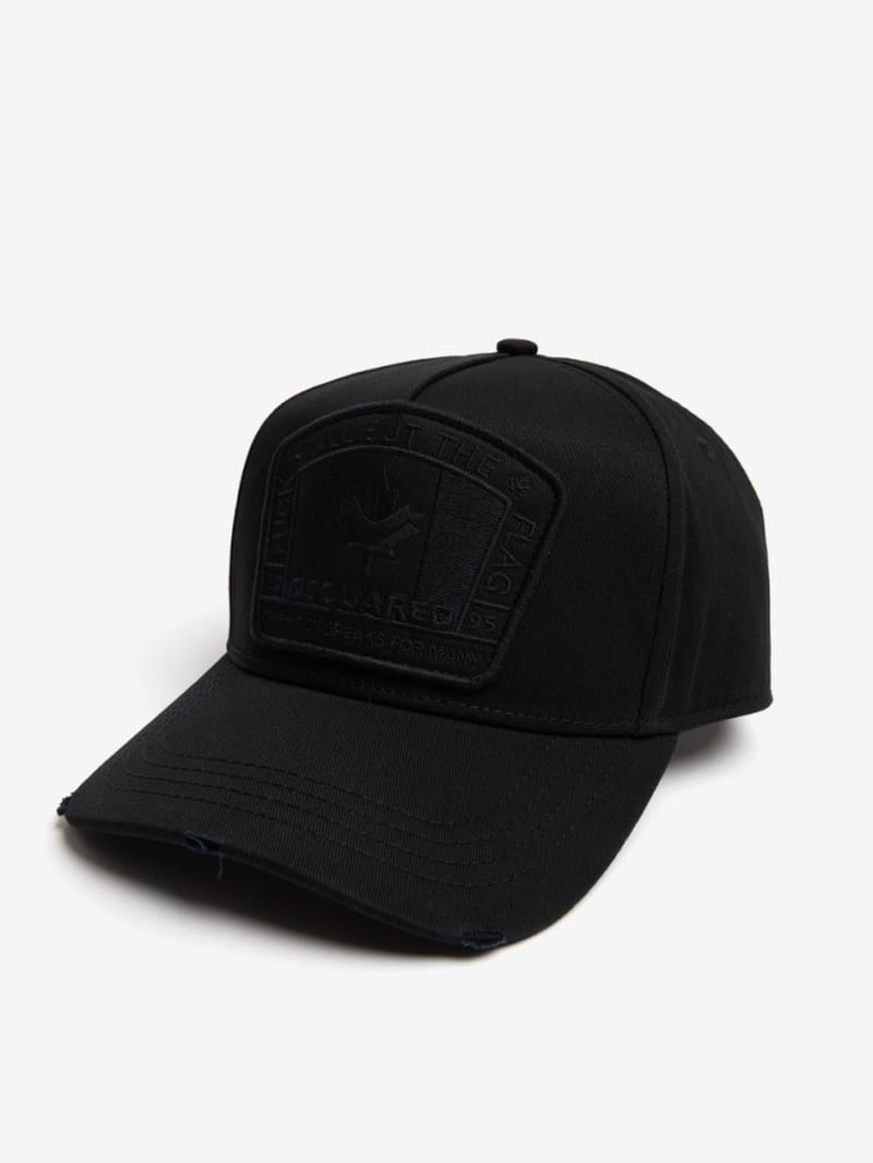Dsquared2 - Flag patch cotton canvas baseball hat