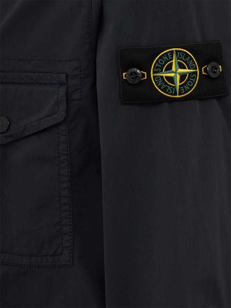 Stone Island: Overshirt mit Pattentaschen