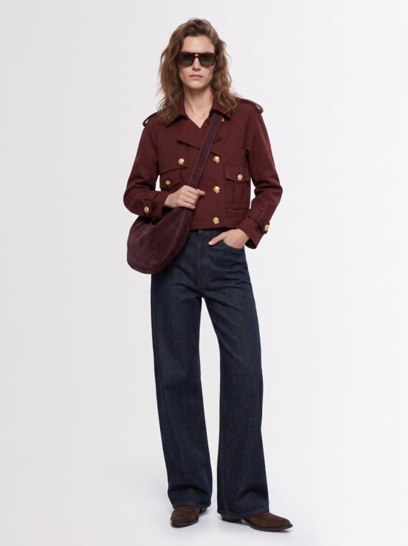 Giuseppe Di Morabito - Cropped double-breasted jacket with jewel buttons