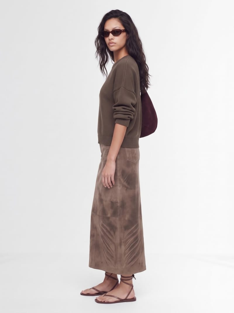 Giuseppe Di Morabito: Five-pocket long cotton skirt