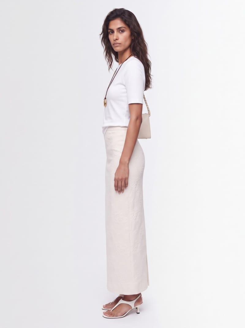 Giuseppe Di Morabito: Floral jacquard maxi skirt