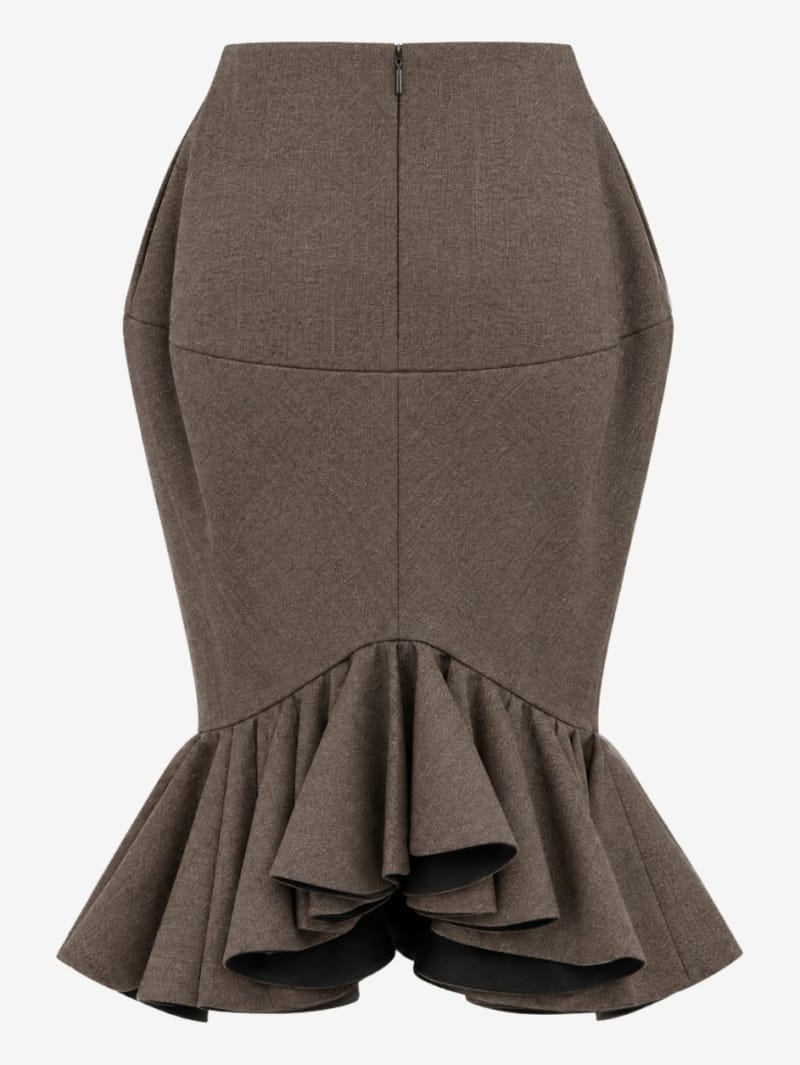Jacquemus: Palmier virgin wool skirt