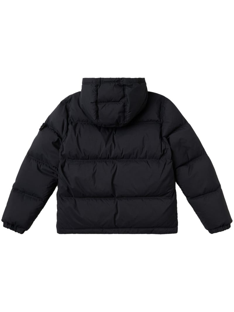 Stone Island Junior: Hooded nylon down jacket