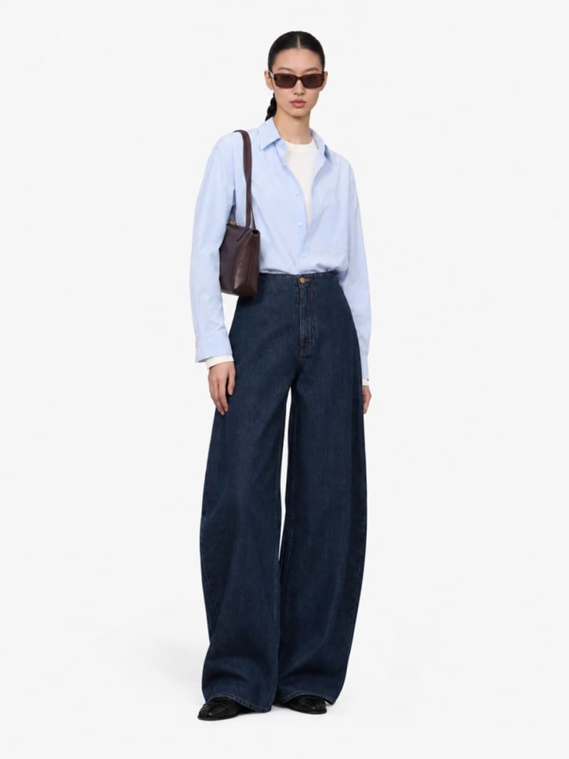 Jil Sander - Treated cotton denim jeans