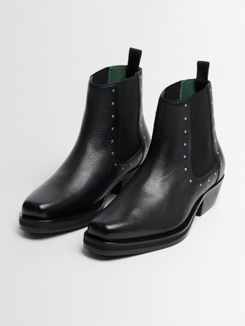 VINNY'S - Studded leather Chelsea boots