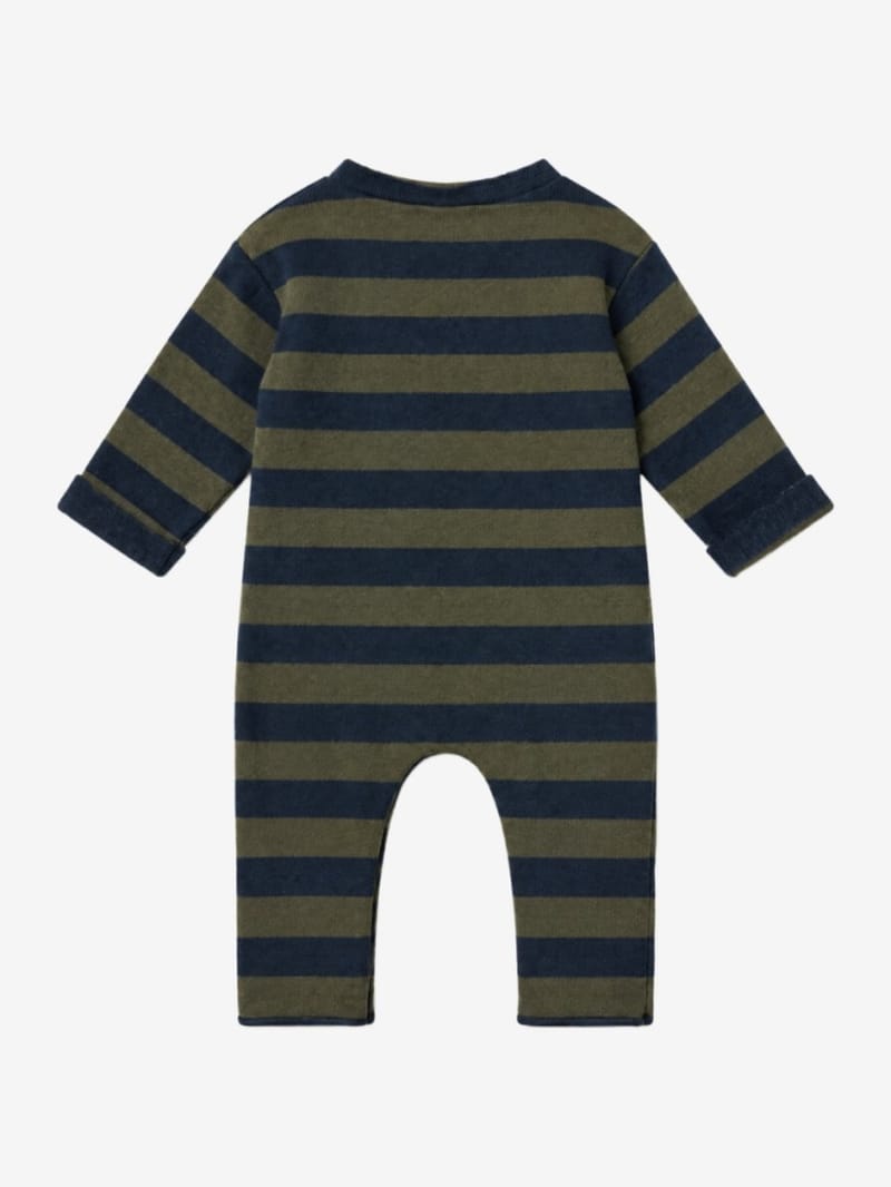 1 + IN THE FAMILY - Striped romper with pocket