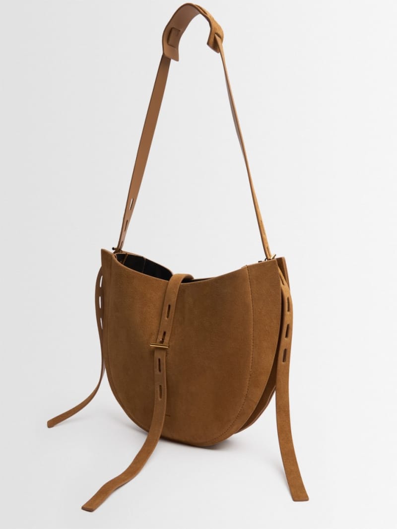 Minobossi - Mini suede hobo bag