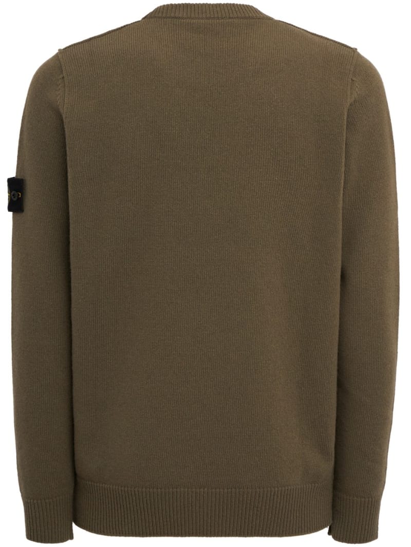Stone Island: Cotton crewneck sweater with raised seams