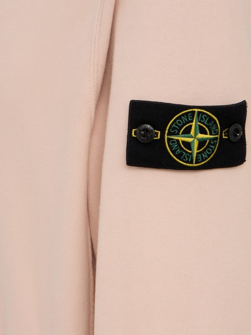 Stone Island: Logo cotton hoodie