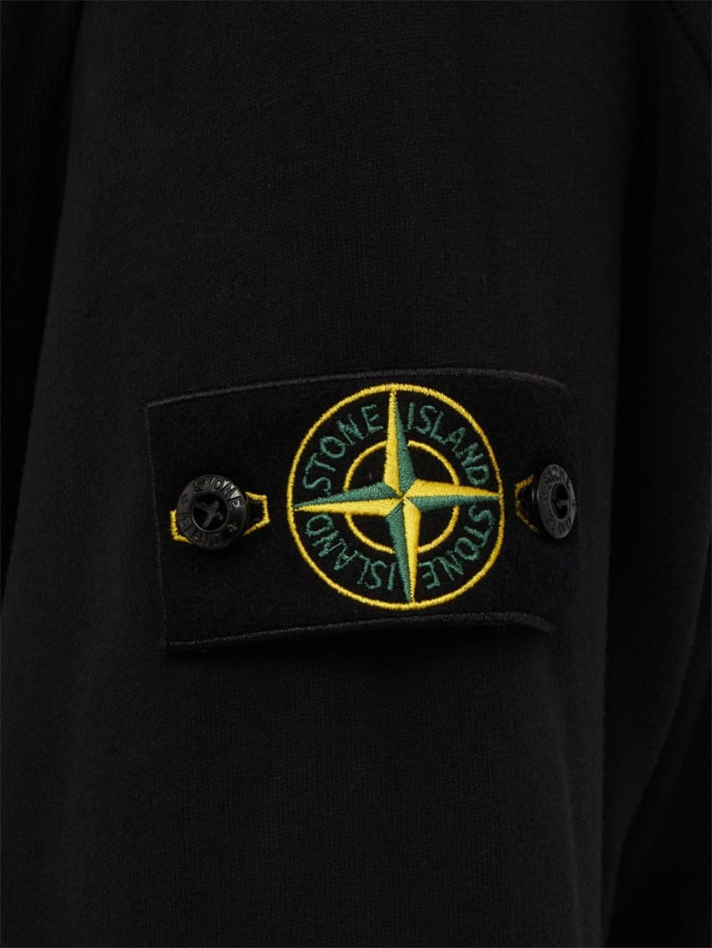 Stone Island: Cotton hoodie with logo badge