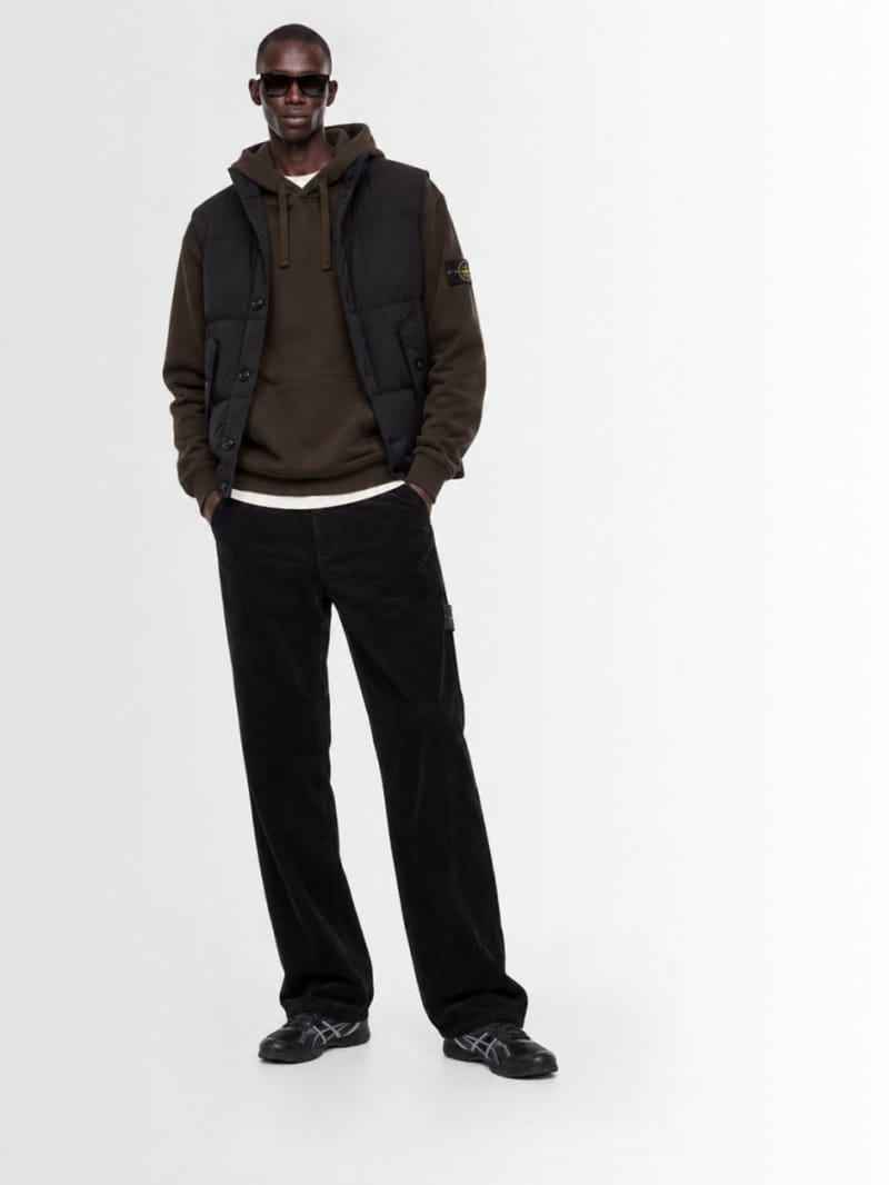 Stone Island - Logo cotton slim pants