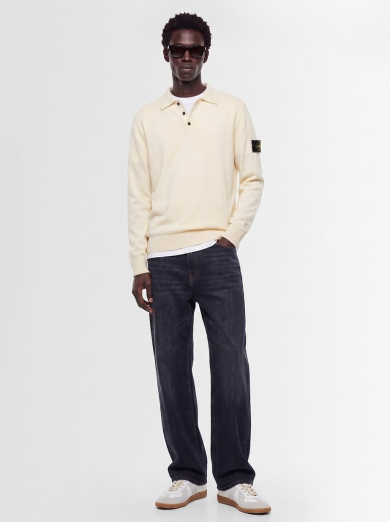 Stone Island: Knit polo sweater with buttons