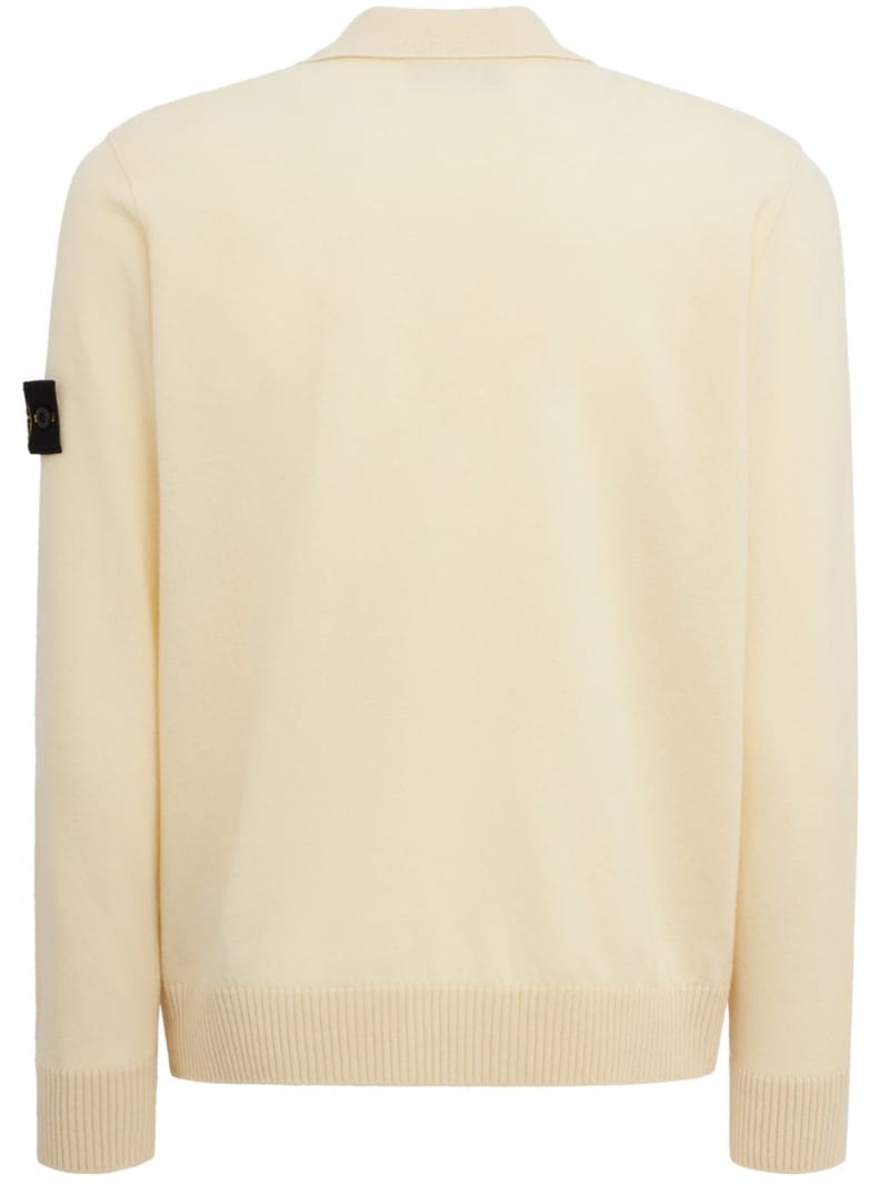 Stone Island: Knit polo sweater with buttons