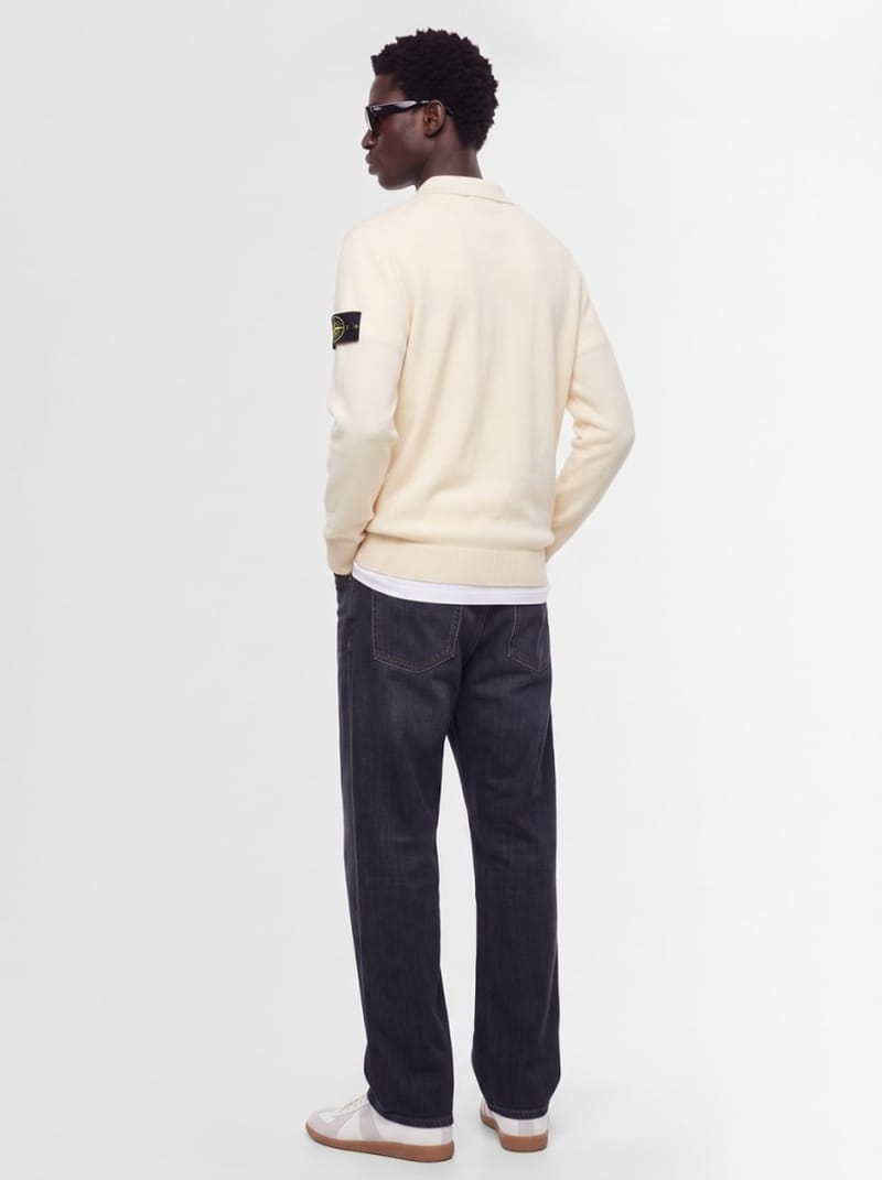 Stone Island: Knit polo sweater with buttons