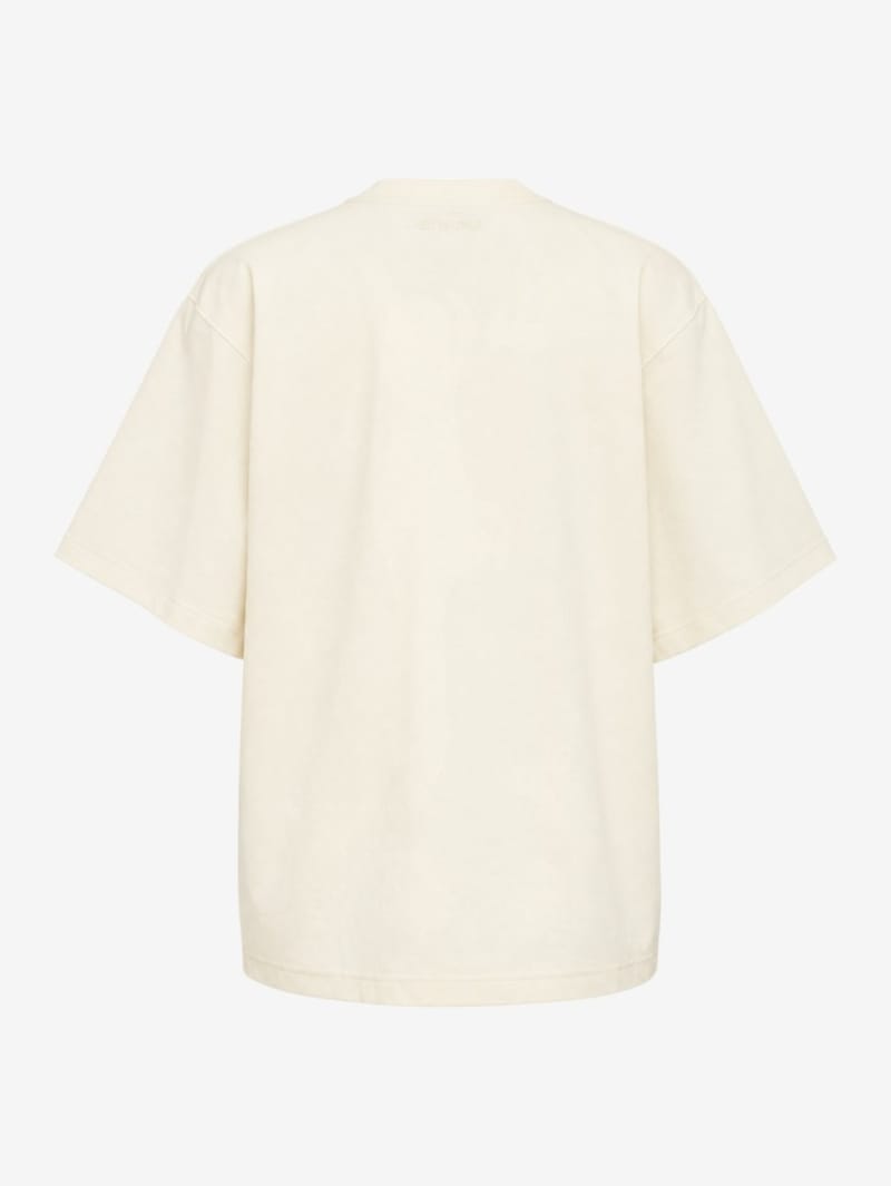 Hed Mayner: Logo Embroidery Cotton T-Shirt