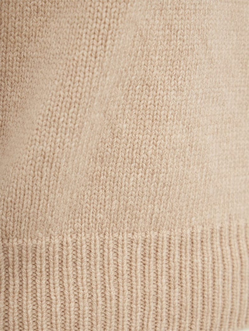 Khaite: Short-sleeved cashmere knit top