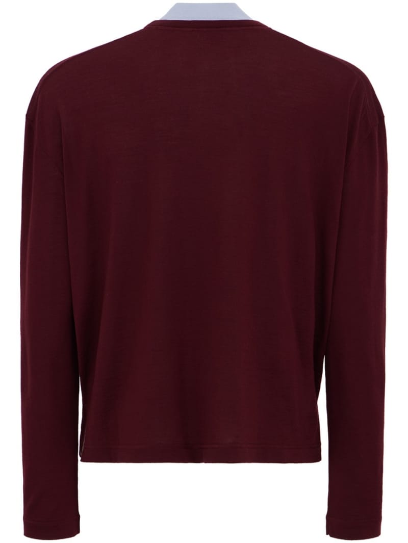 Jil Sander: Double-layer wool knit sweater