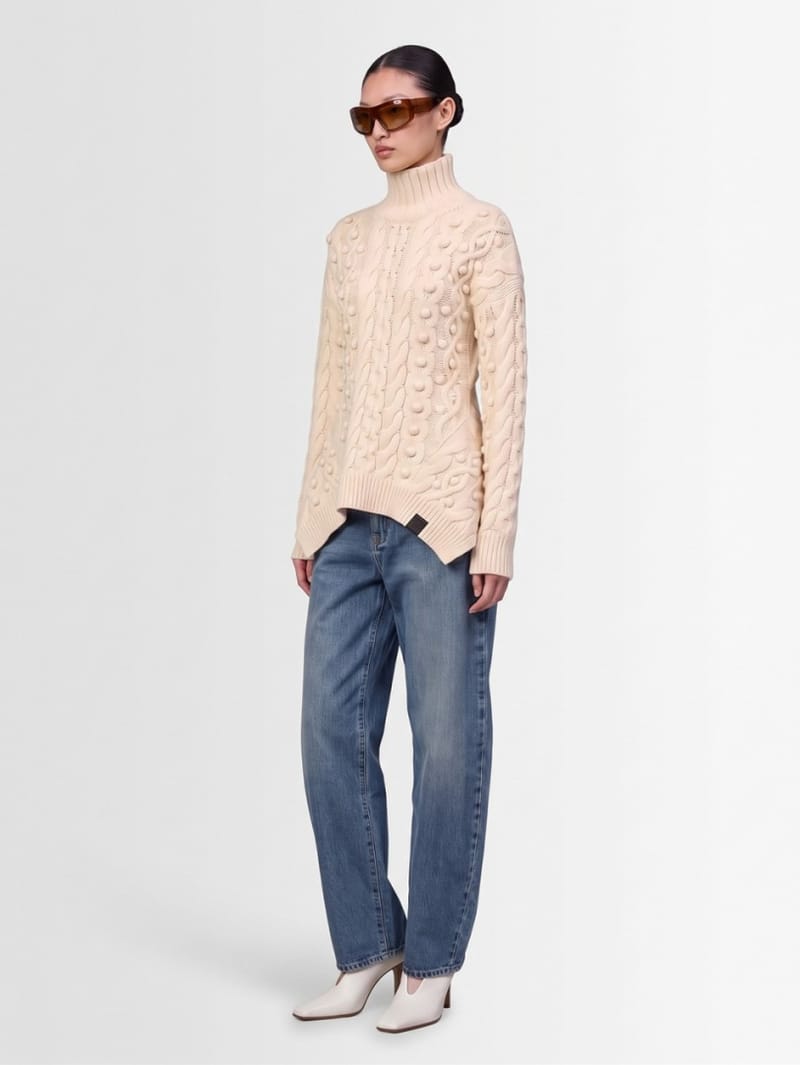 Stella McCartney: Pull en laine vierge torsadée