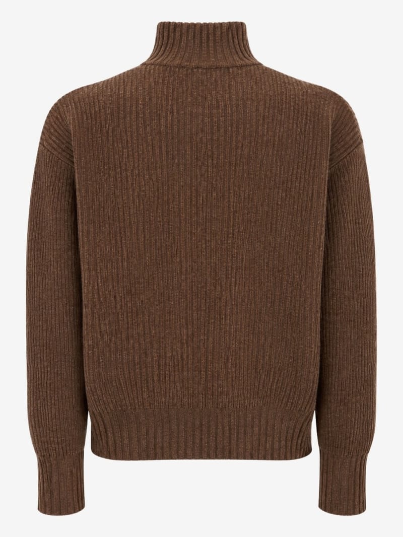 DIANA STUDIO: Merino blend knit polo w/ buttons