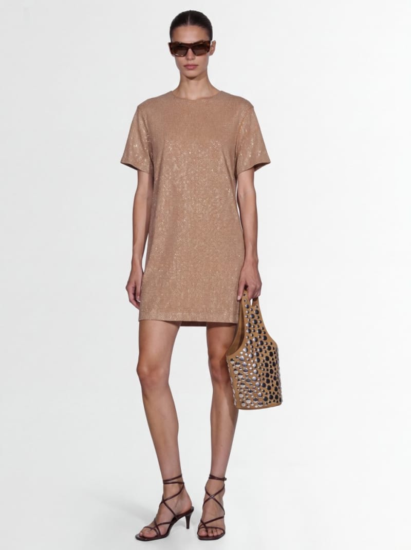 Giuseppe Di Morabito - Metallic mesh mini dress