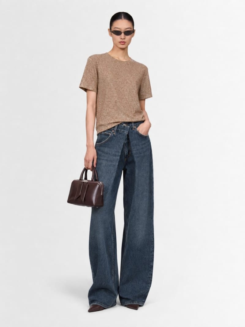 Giuseppe Di Morabito - Mesh T-shirt with crystals