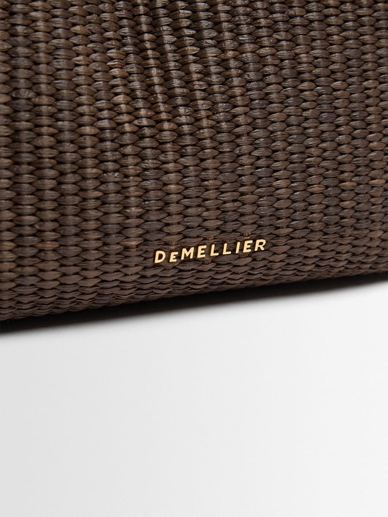 DeMellier: 仿拉菲草配肩带托特包