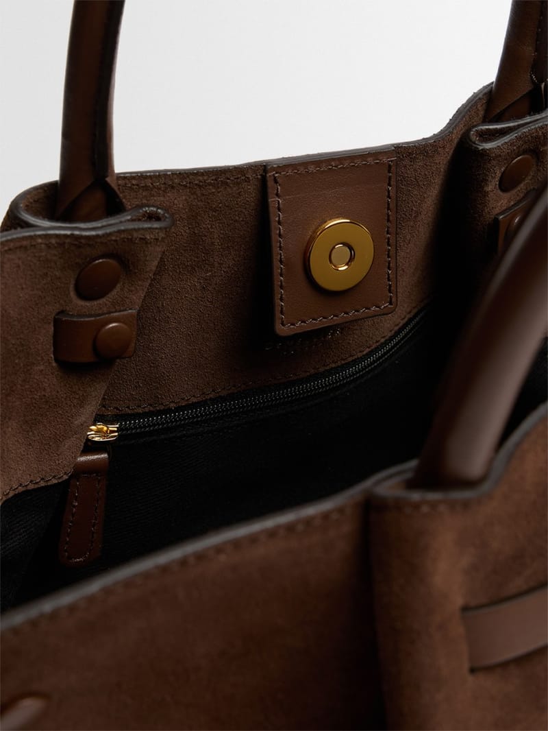 DeMellier: Midi New York suede tote bag