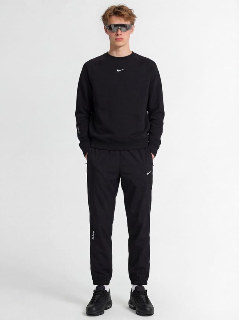 Nike - Nylon track pants with logo