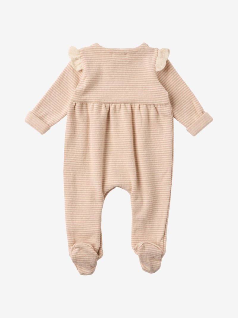 1 + IN THE FAMILY - Striped romper with ruffles