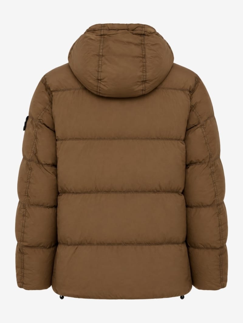 Stone Island - Nylon hooded down jacket