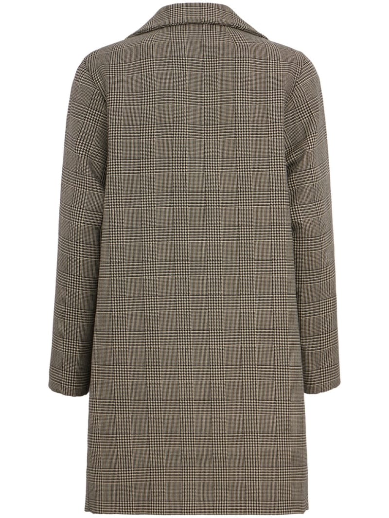 CRUNA: Single-breasted check coat