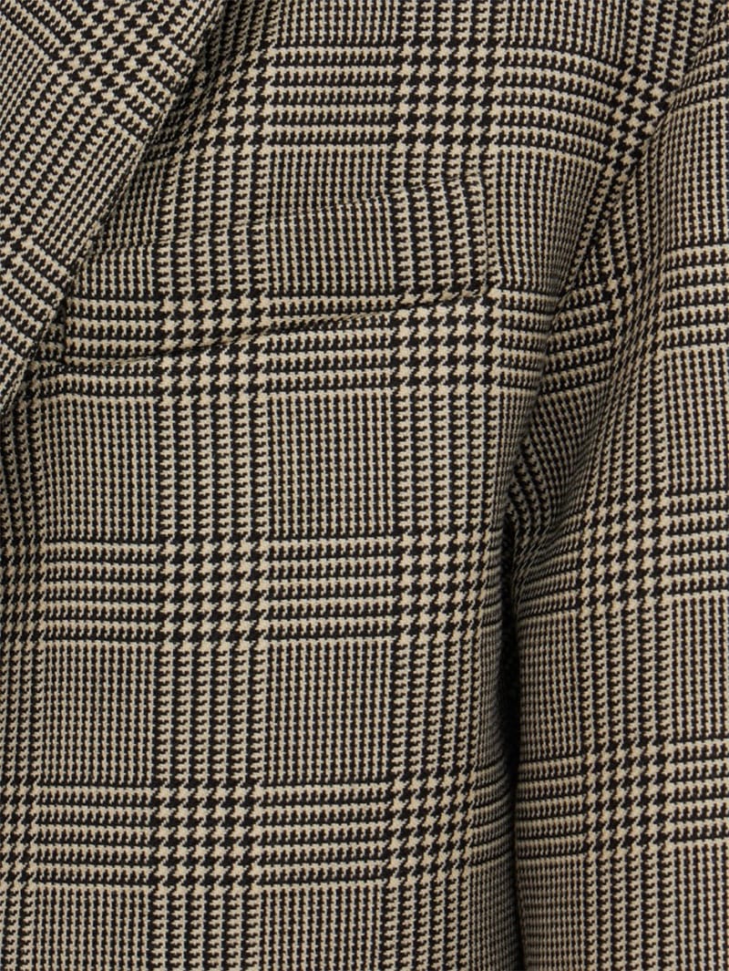 CRUNA: Single-breasted check coat