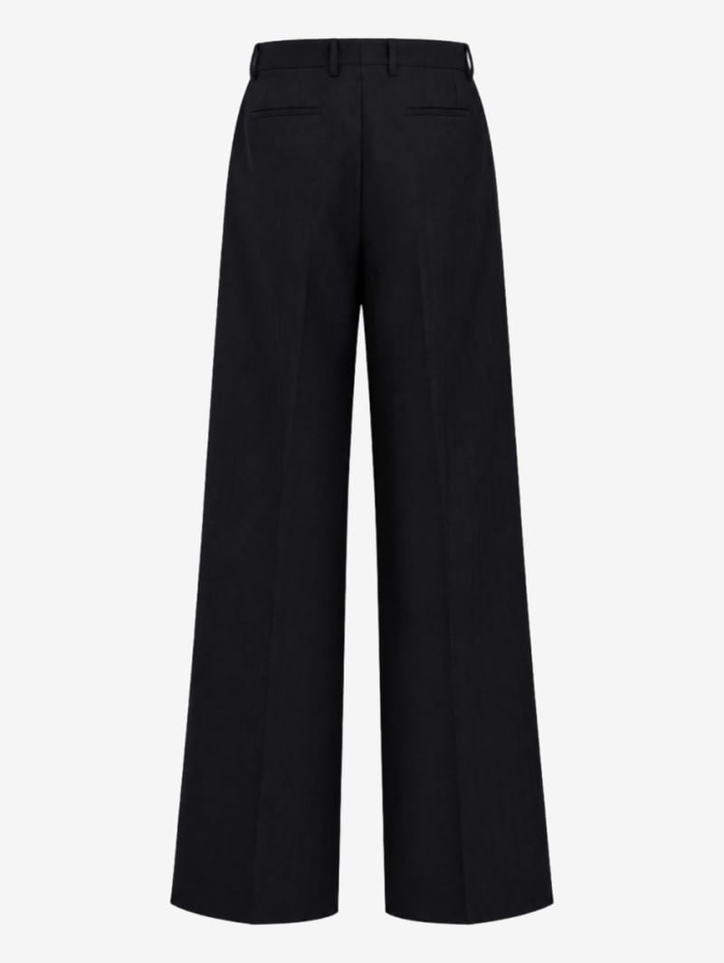 ANIPS: Merino wool wide leg pants 