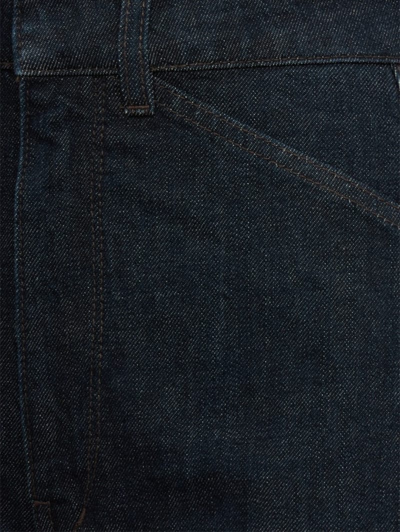 Lemaire: Curved cotton denim pants