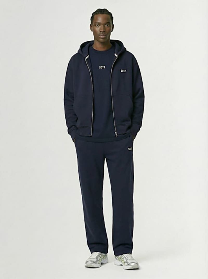 SOTF - Cotton-blend fleece track pants