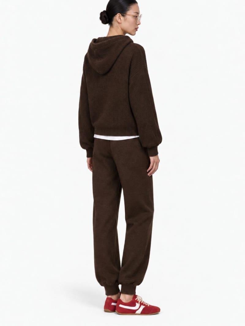 MSGM: Cashmere wool blend pants w/ logo