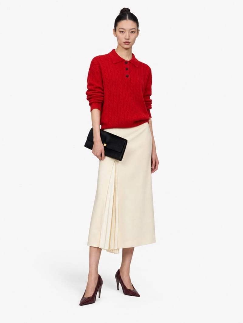 MSGM - Cable knit polo