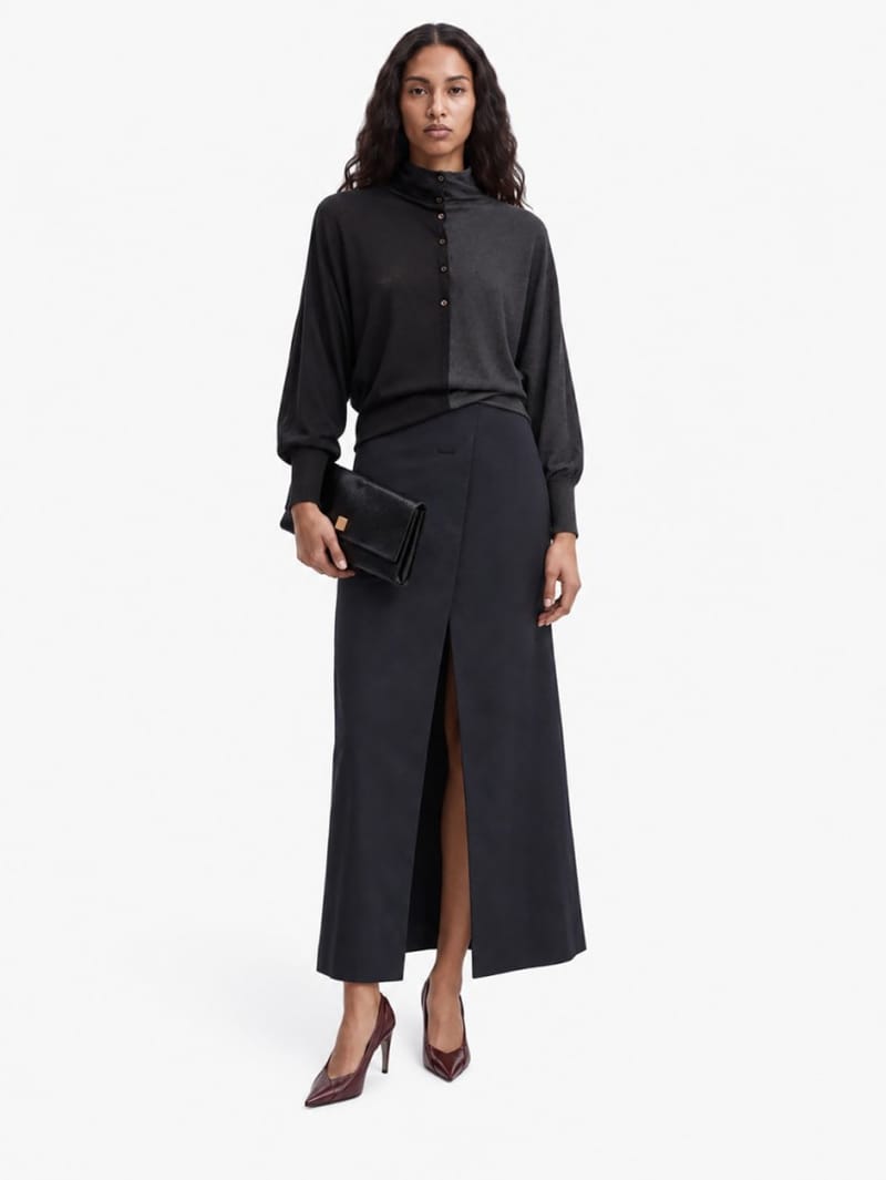 Jacquemus: Polo Losange de seda y viscosa