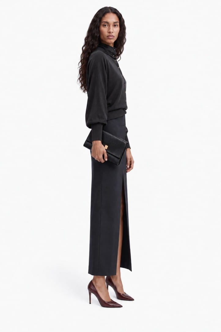 Jacquemus: Polo Losange de seda y viscosa