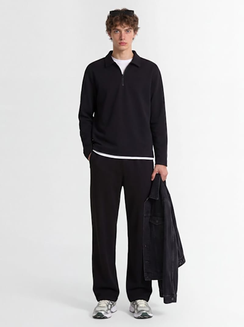 SOTF - Stretch cotton polo shirt with zip
