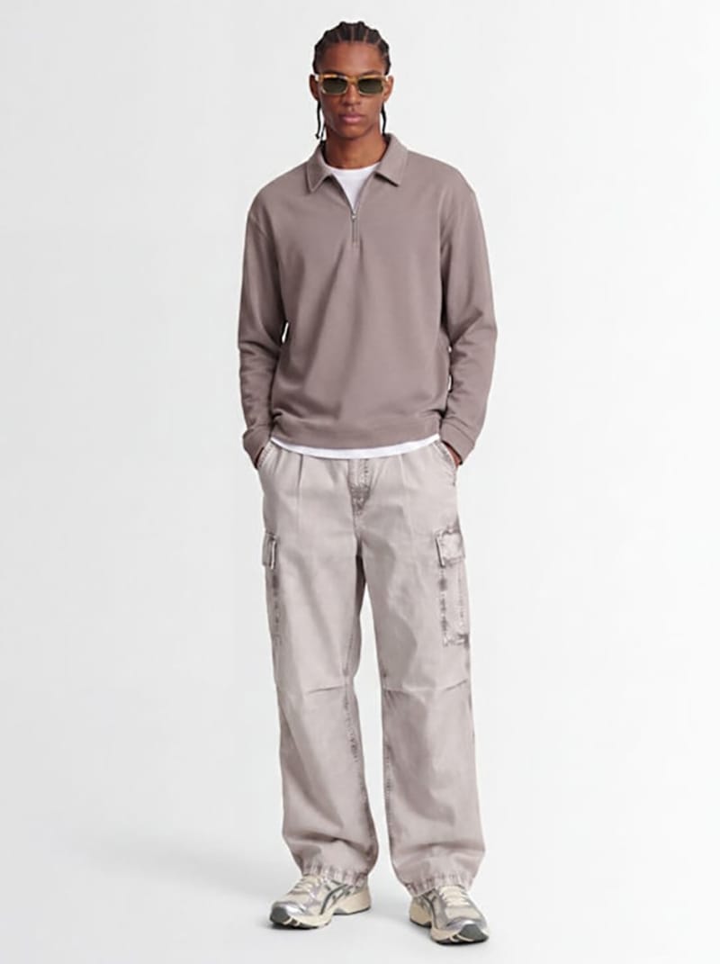 SOTF - Stretch cotton polo shirt with zip
