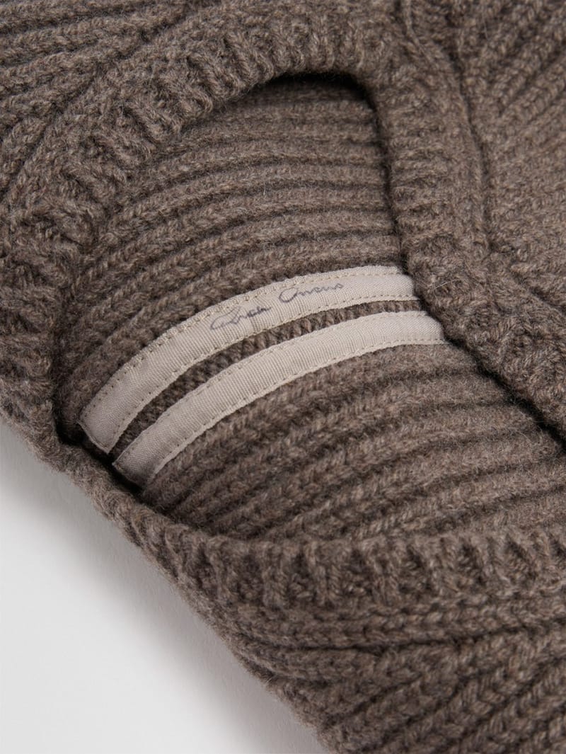Rick Owens: Ribbed cashmere balaclava
