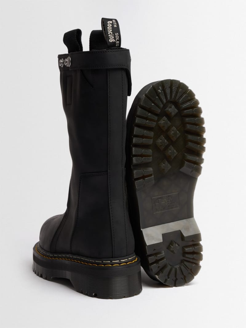 DR.MARTENS X RICK OWENS: Leather boots with Quad sole
