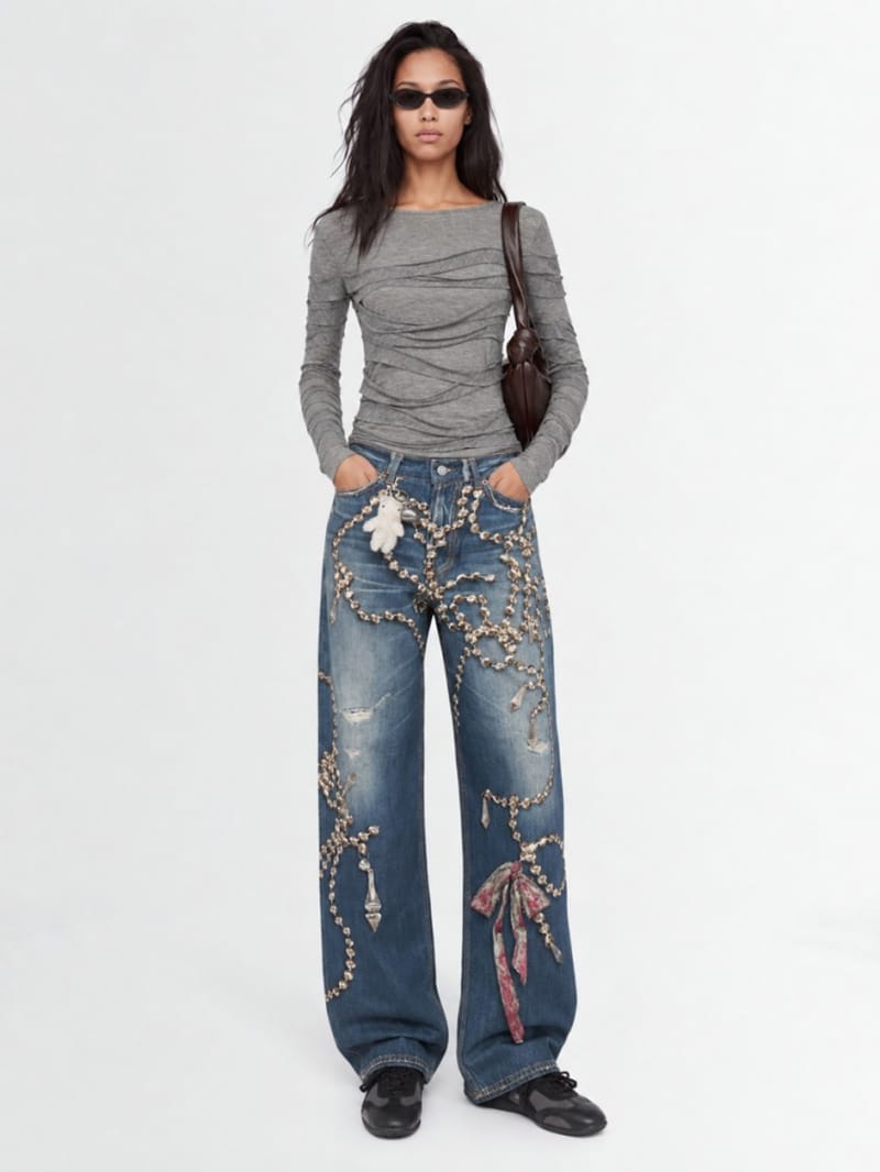 7 For All Mankind - Ribbon long sleeve t-shirt