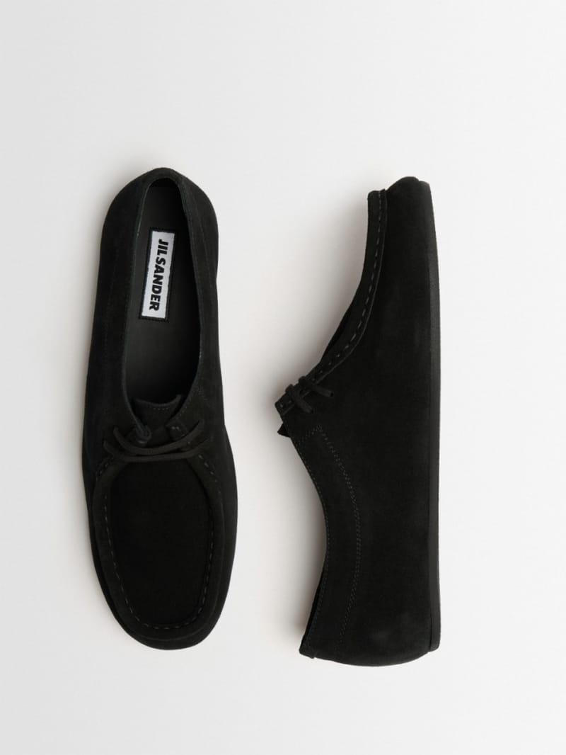 Jil Sander - Suede lace-up shoes with moc-stitching