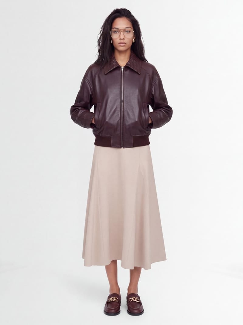 CRUNA: falda acampanada de longitud ankle slim fit