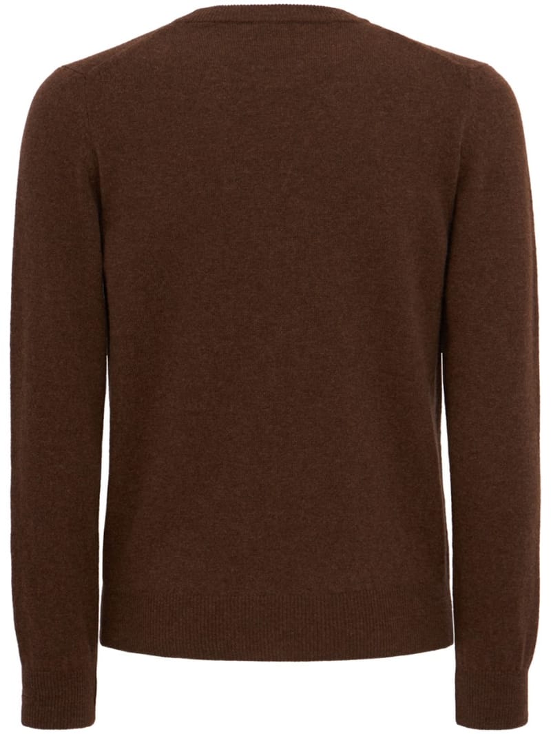 CRUNA: Crewneck sweater with ribbed trims
