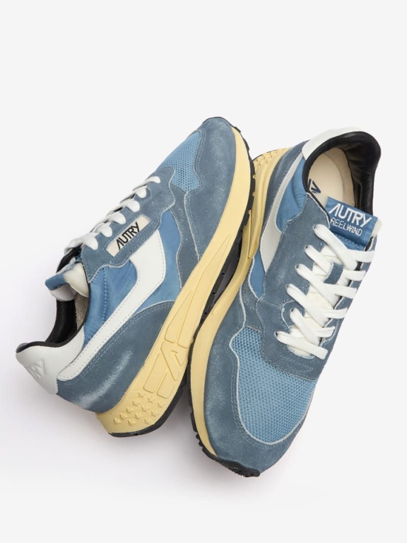 Autry - Nylon and leather sneakers Reelwind Low